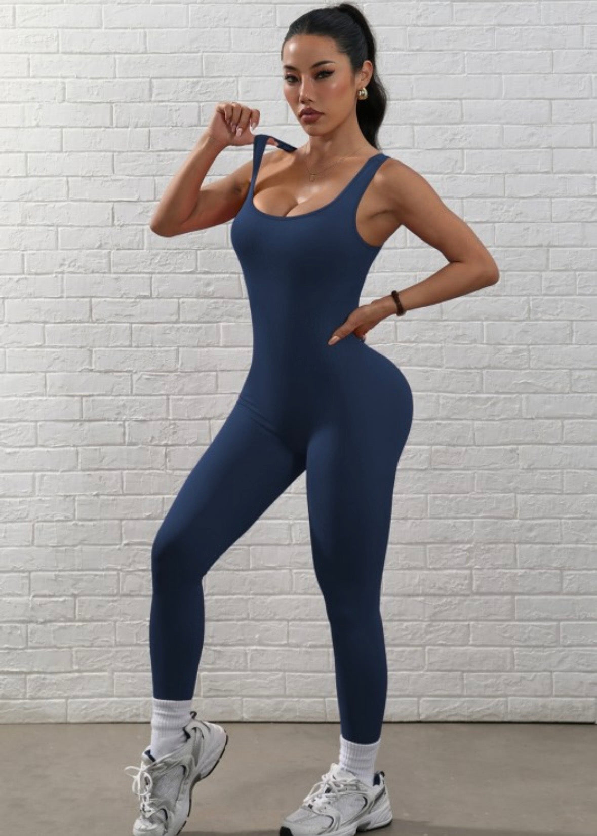 Spin-cycle |active jumpsuit-dark indigo