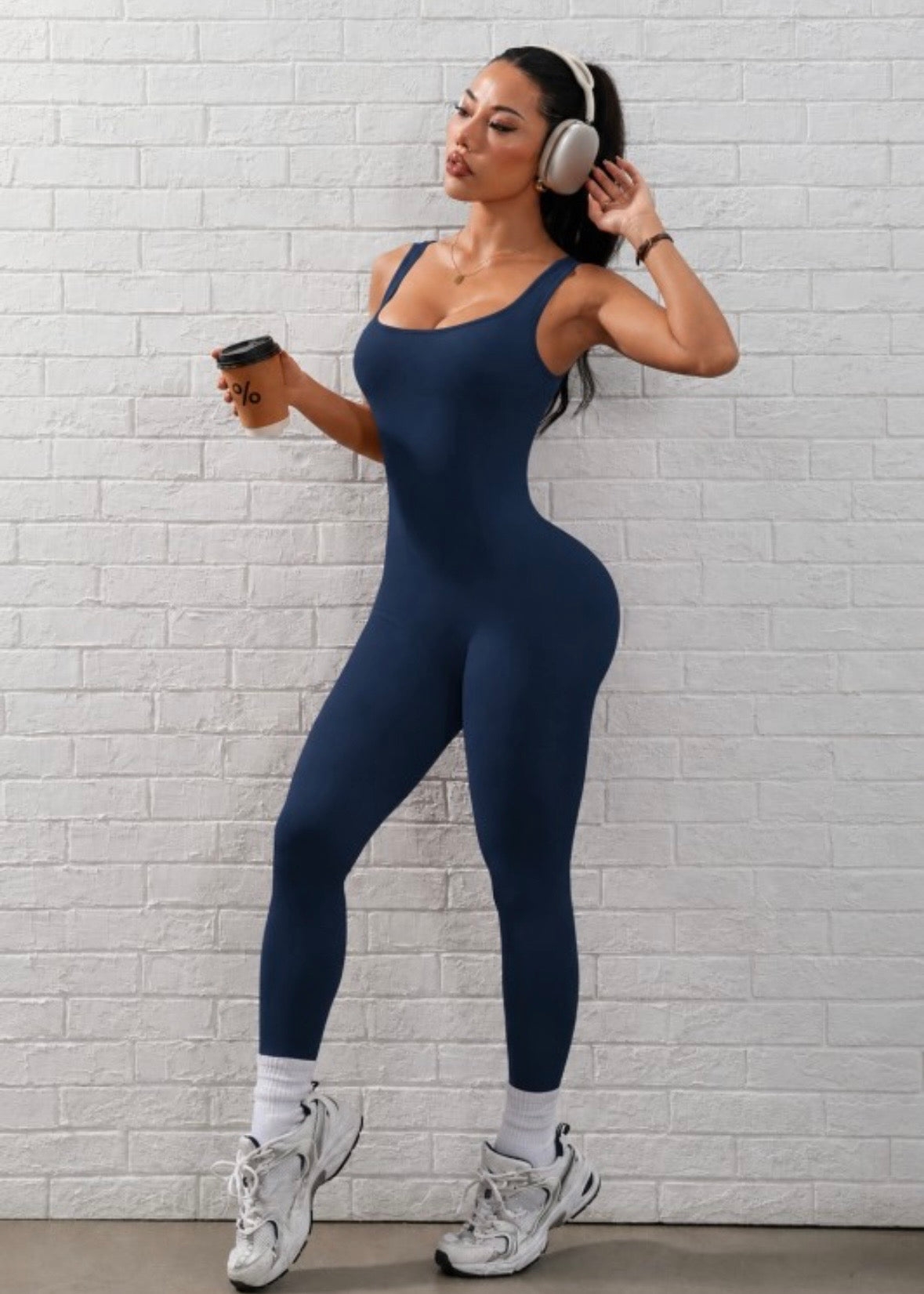 Spin-cycle |active jumpsuit-dark indigo
