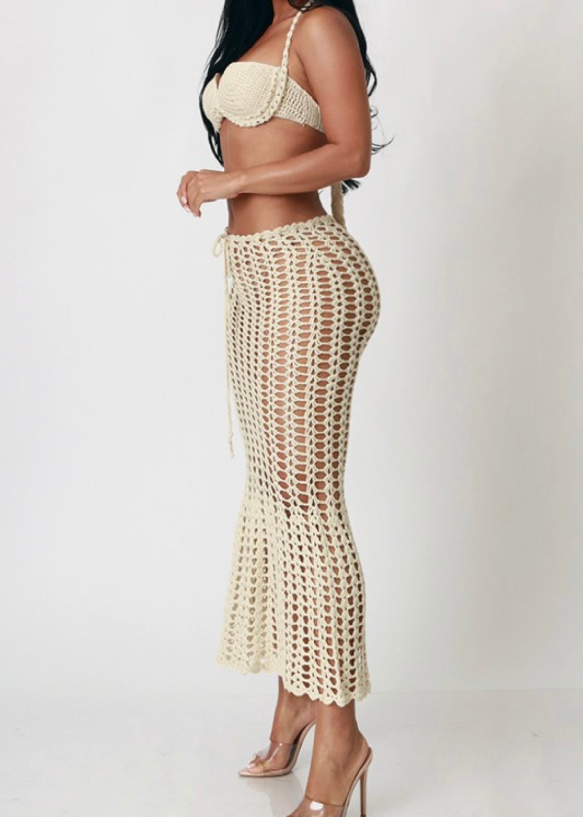 Bali Baecation|crop+midi-skirt