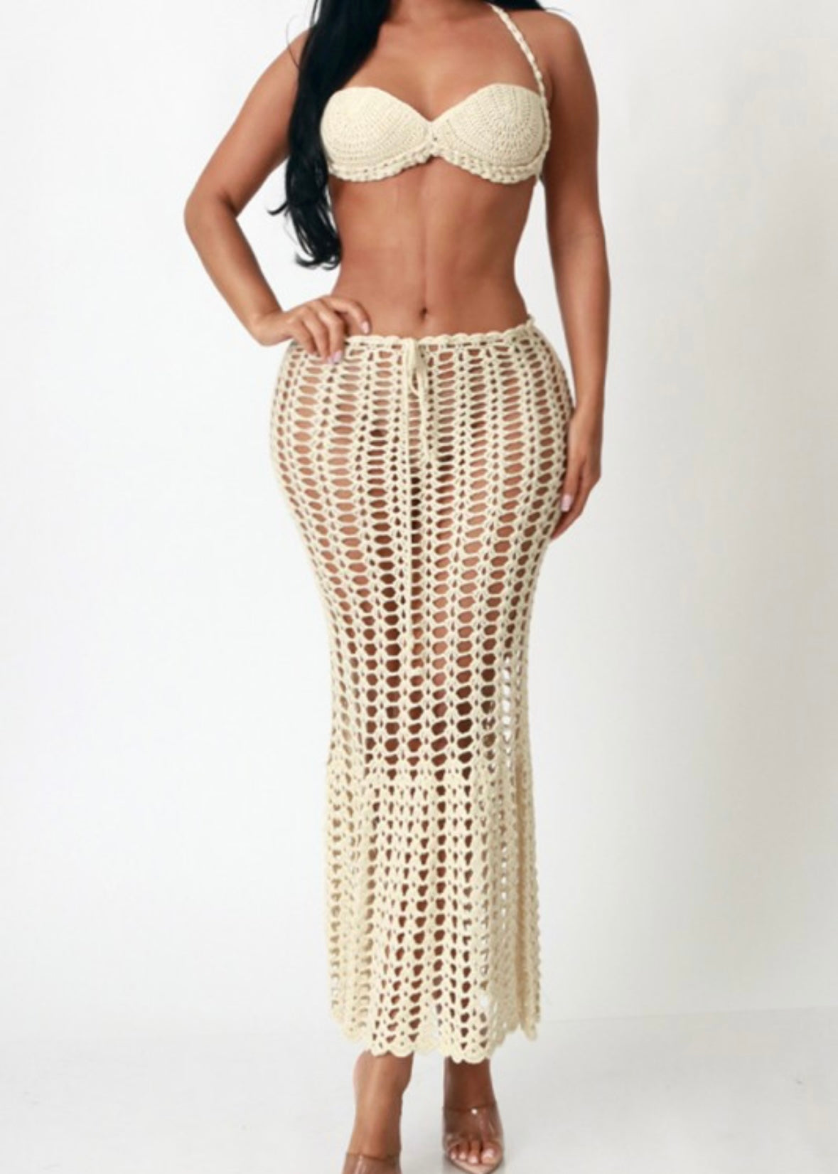 Bali Baecation|crop+midi-skirt